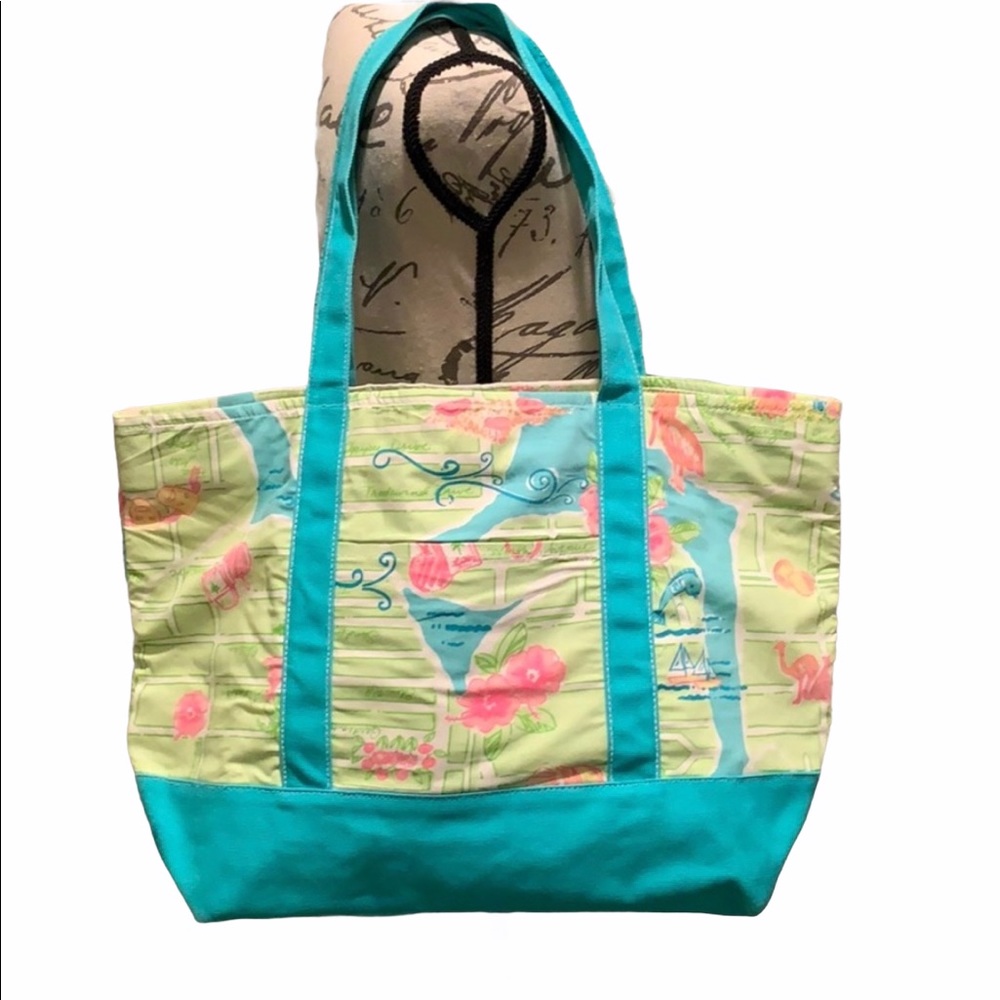 Lilly Pulitzer Via Lilly Canvas Tote Bag